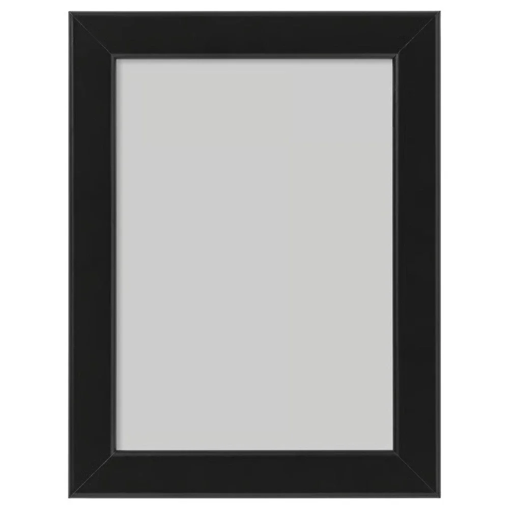 IKEA FISKBO Picture Frame Set of 4 Black 5x7 Photo Art Display Wall Table Top